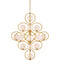 Currey and Company - 9000-1216 - 14 Light Chandelier - Contemporary Gold Leaf/Contemporary Gold/White