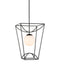 Currey and Company - 9500-0011 - One Light Lantern - Black/White