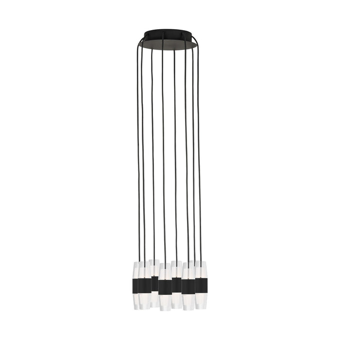 Visual Comfort Modern - SLCH38527B - LED Chandelier - Lassell - Nightshade Black