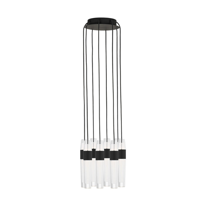 Visual Comfort Modern - SLCH40127B - LED Chandelier - Lassell - Nightshade Black