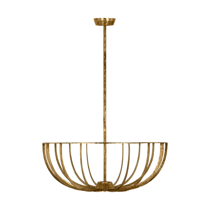 Visual Comfort Modern - SLFM33327PAB - LED Semi Flush Mount - Sanchi - Polished Antique Brass