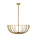 Visual Comfort Modern - SLFM33327PAB - LED Semi Flush Mount - Sanchi - Polished Antique Brass