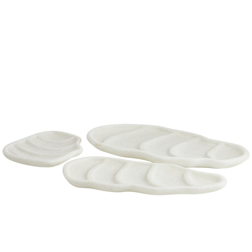 Arteriors - AYC01 - Trays, Set of 3 - Chesapeake - Ivory