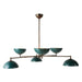 Arteriors - DLC23 - Six Light Chandelier - Evansville - Aegean/English Bronze