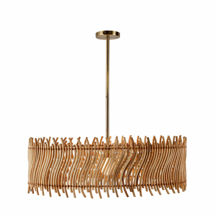 Arteriors - DMS15 - One Light Pendant - Cabrera - Natural/Antique Brass