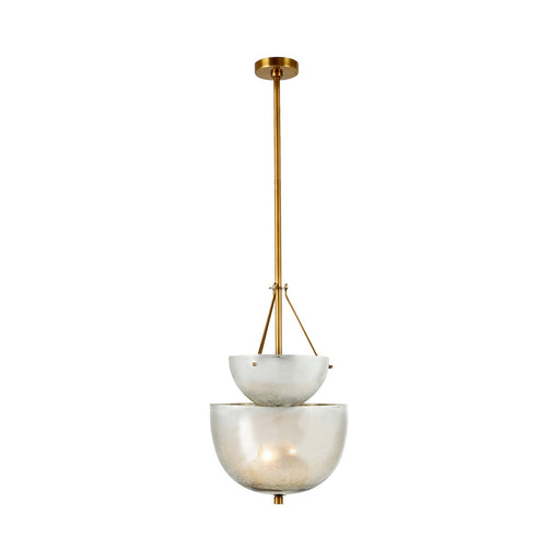 Arteriors - DPI07 - Four Light Chandelier - Colleen - Antique Mercury/Antique Brass