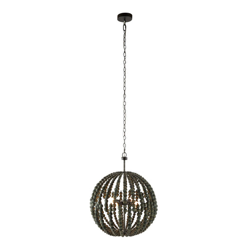 Arteriors - DSS02 - Four Light Chandelier - Emma - Dark Gray Wash/Dark Gray Wash