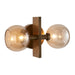 Arteriors - DWI19 - Two Light Wall Sconce - Chamberlin - Smoke/Antique Brass