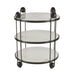 Arteriors - FEI25 - End Table - Carlita - White/Bronze