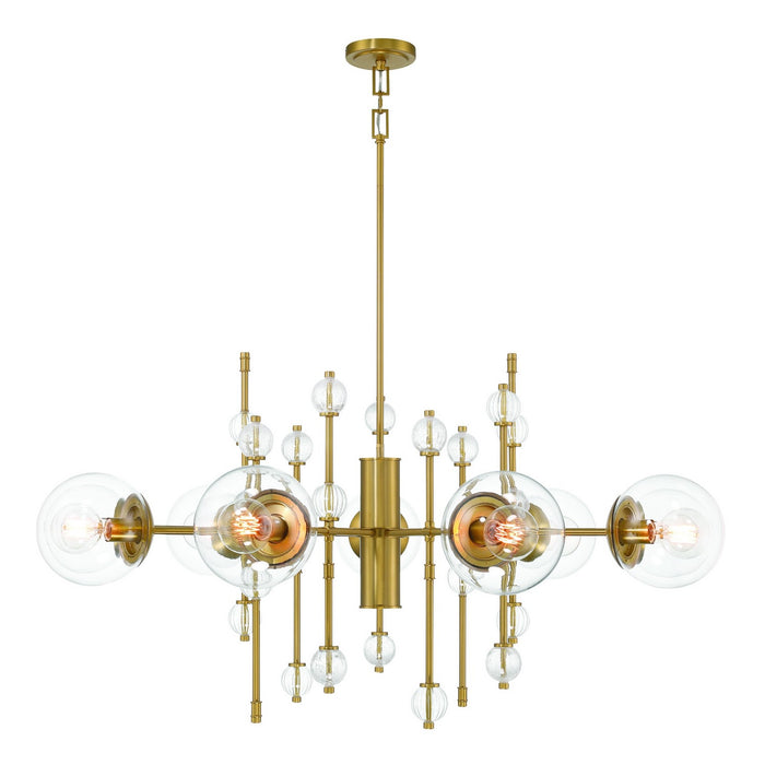 Eurofase - 47222-014 - Nine Light Chandelier - Traiton - Gold