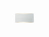 Justice Designs - CER-5760-WTWT - One Light Wall Sconce - Ambiance - Gloss White (outside and inside of fixture)