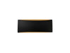 Justice Designs - CER-5765-CBGD - One Light Wall Sconce - Ambiance - Carbon Matte Black w/ Champagne Gold