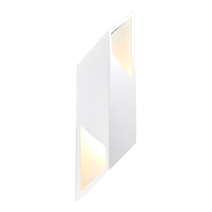 Justice Designs - CER-5845-WHT - LED Wall Sconce - Ambiance - Gloss White