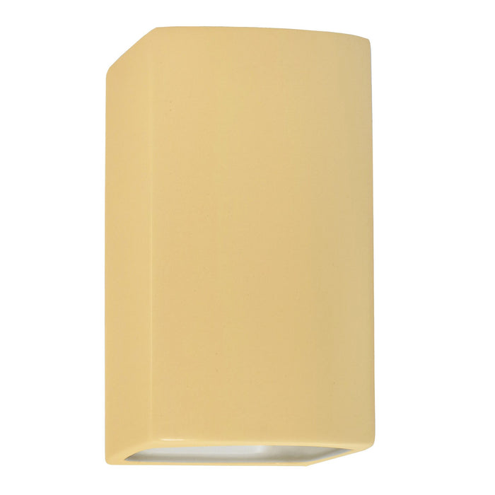 Justice Designs - CER-5955W-MYLW - LED Outdoor Wall Sconce - Ambiance - Muted Yellow