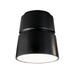 Justice Designs - CER-6150-CRB - One Light Flush-Mount - Radiance - Carbon - Matte Black