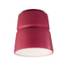 Justice Designs - CER-6150W-CRSE - One Light Outdoor Flush-Mount - Radiance - Cerise