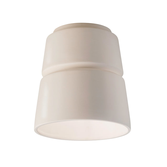 Justice Designs - CER-6150W-MAT - One Light Outdoor Flush-Mount - Radiance - Matte White