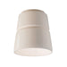 Justice Designs - CER-6150W-MAT - One Light Outdoor Flush-Mount - Radiance - Matte White