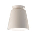 Justice Designs - CER-6170-MAT - One Light Flush-Mount - Radiance - Matte White