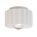 Justice Designs - CER-6183-BIS - One Light Flush-Mount - Radiance - Bisque