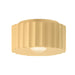 Justice Designs - CER-6185W-MYLW - One Light Outdoor Flush Mount - Radiance - Muted Yellow