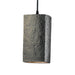 Justice Designs - CER-6210-HMBR-MBLK-BKCD - One Light Pendant - Radiance - Hammered Brass