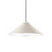 Justice Designs - CER-6240-MAT-NCKL-RIGID - One Light Pendant - Radiance - Matte White