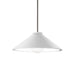 Justice Designs - CER-6240-WHT-NCKL-RIGID - One Light Pendant - Radiance - Gloss White