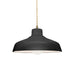 Justice Designs - CER-6260-BKMT-ABRS-BEIG-TWST - One Light Pendant - Radiance - Gloss Black w/ Matte White