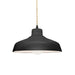 Justice Designs - CER-6260-BKMT-MBLK-BEIG-TWST - One Light Pendant - Radiance - Gloss Black w/ Matte White