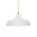 Justice Designs - CER-6260-WHT-ABRS-BEIG-TWST - One Light Pendant - Radiance - Gloss White