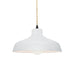 Justice Designs - CER-6260-WHT-MBLK-BEIG-TWST - One Light Pendant - Radiance - Gloss White