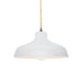 Justice Designs - CER-6260-WHT-NCKL-BEIG-TWST - One Light Pendant - Radiance - Gloss White