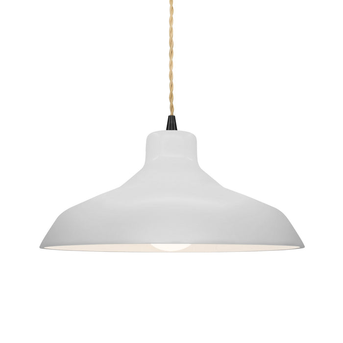 Justice Designs - CER-6263-BIS-MBLK-BEIG-TWST - One Light Pendant - Radiance - Bisque