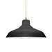 Justice Designs - CER-6263-BKMT-ABRS-BEIG-TWST - One Light Pendant - Radiance - Gloss Black w/ Matte White