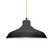 Justice Designs - CER-6263-BKMT-MBLK-BEIG-TWST - One Light Pendant - Radiance - Gloss Black w/ Matte White