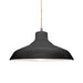 Justice Designs - CER-6263-BKMT-NCKL-BEIG-TWST - One Light Pendant - Radiance - Gloss Black w/ Matte White