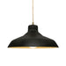 Justice Designs - CER-6263-CBGD-ABRS-BEIG-TWST - One Light Pendant - Radiance - Carbon Matte Black w/ Champagne Gold