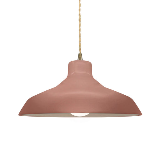 Justice Designs - CER-6263-CLAY-ABRS-BEIG-TWST - One Light Pendant - Radiance - Canyon Clay