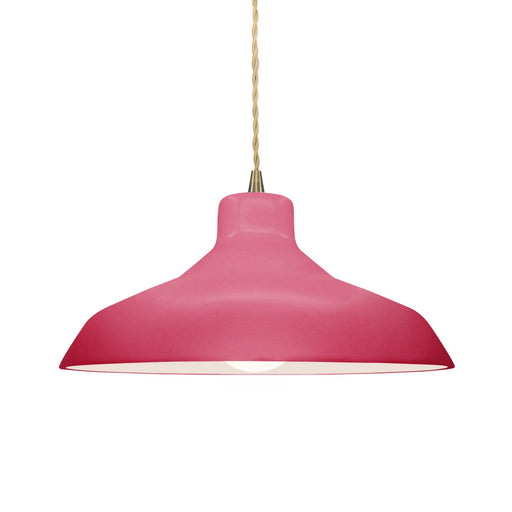 Justice Designs - CER-6263-CRSE-ABRS-BEIG-TWST - One Light Pendant - Radiance - Cerise