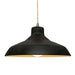 Justice Designs - CER-6265-CBGD-NCKL-BEIG-TWST - One Light Pendant - Radiance - Carbon Matte Black w/ Champagne Gold