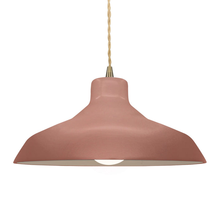 Justice Designs - CER-6265-CLAY-ABRS-BEIG-TWST - One Light Pendant - Radiance - Canyon Clay