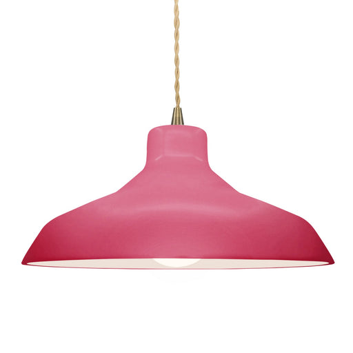 Justice Designs - CER-6265-CRSE-ABRS-BEIG-TWST - One Light Pendant - Radiance - Cerise