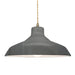 Justice Designs - CER-6265-GRY-ABRS-BEIG-TWST - One Light Pendant - Radiance - Gloss Grey