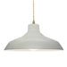 Justice Designs - CER-6265-MAT-ABRS-BEIG-TWST - One Light Pendant - Radiance - Matte White