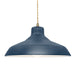 Justice Designs - CER-6265-MDMT-ABRS-BEIG-TWST - One Light Pendant - Radiance - Midnight Sky w/ Matte White