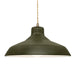 Justice Designs - CER-6265-MGRN-ABRS-BEIG-TWST - One Light Pendant - Radiance - Matte Green