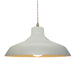 Justice Designs - CER-6265-MTGD-ABRS-BEIG-TWST - One Light Pendant - Radiance - Matte White w/ Champagne Gold