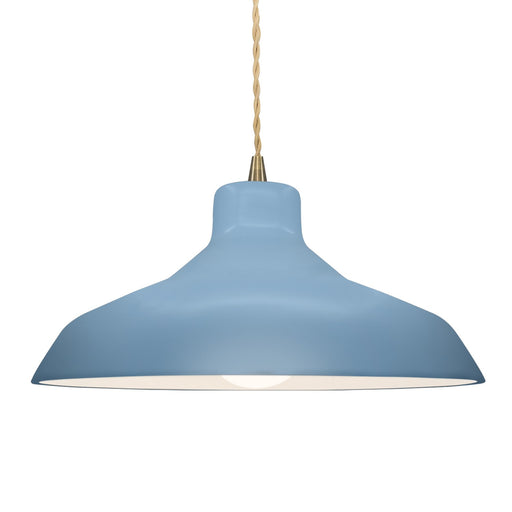 Justice Designs - CER-6265-SKBL-ABRS-BEIG-TWST - One Light Pendant - Radiance - Sky Blue