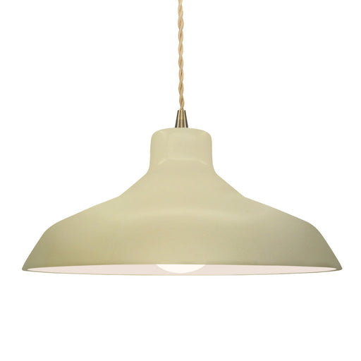 Justice Designs - CER-6265-VAN-ABRS-BEIG-TWST - One Light Pendant - Radiance - Vanilla (Gloss)